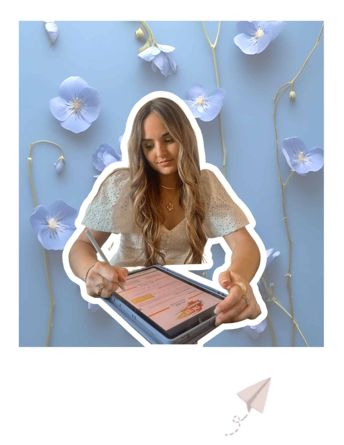 Imagen de la fundadora y profesora de VioletAcademy, academia online de ciencias para bachillerato. Sección de presentación de la academia en la página web.